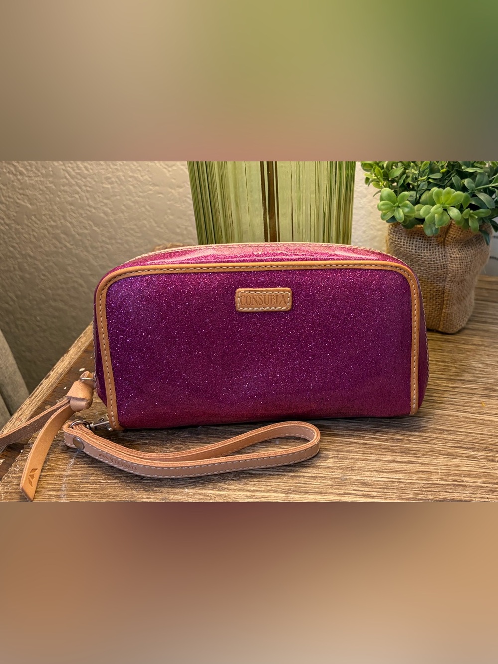 Consuela Berry Glitter Wristlet/Wallet